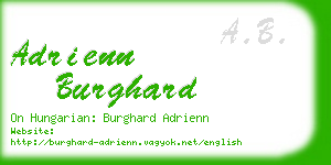 adrienn burghard business card